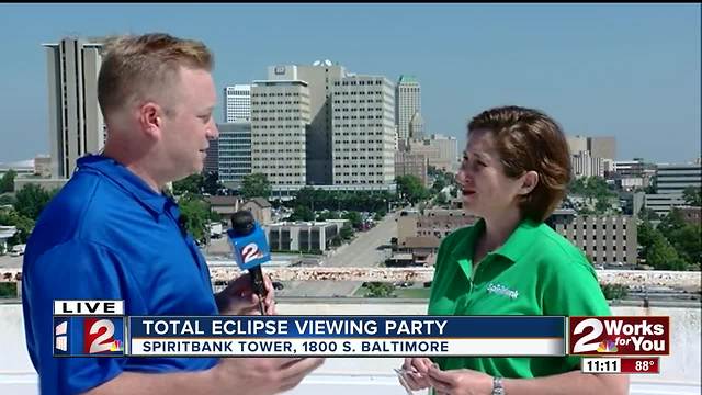 Solar Eclipse 2017 fom the Spirit Bank Tower