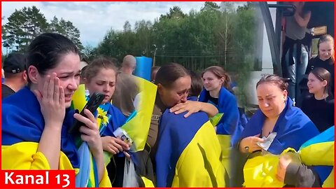 "We are happy, we are free" - Ukrainians who were freed from captivity cry and rejoice