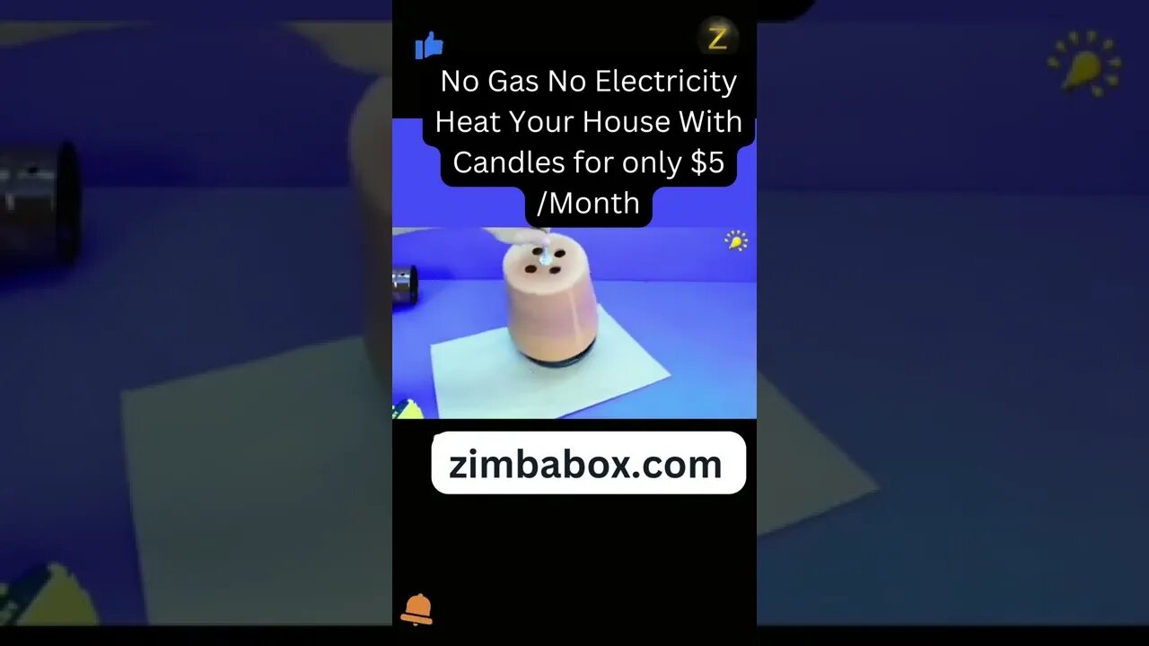 No Gas No Electricity Heat Your House With Candles for only $5 /Month