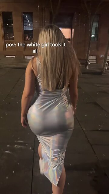 White girl Booty