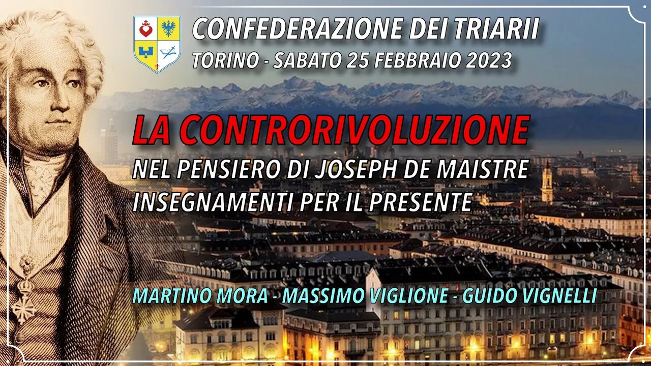 LA CONTRORIVOLUZIONE NEL PENSIERO DI JOSEPH DE MAISTRE, INSEGNAMENTI PER IL PRESENTE.
