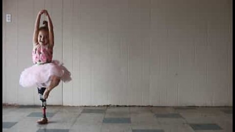 足を切断した５歳の女の子はスポーツが大好き！