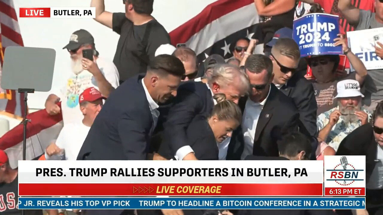 President Donald Trump Shot at MAGA Rally, Butler, PA at 6:11 PM ET