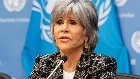 Jane Fonda said white men are to blame for the climate crisis and they should be ARRESTED and jailed