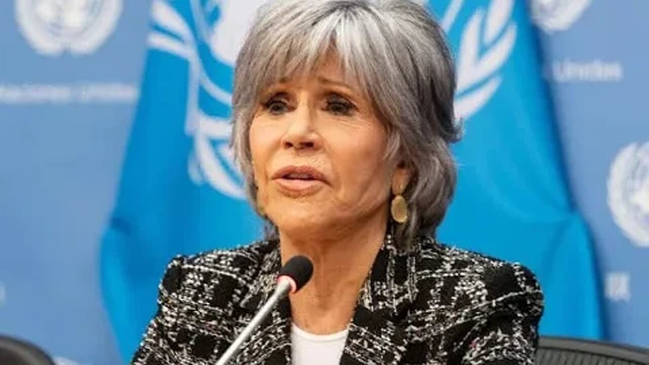 Jane Fonda said white men are to blame for the climate crisis and they should be ARRESTED and jailed