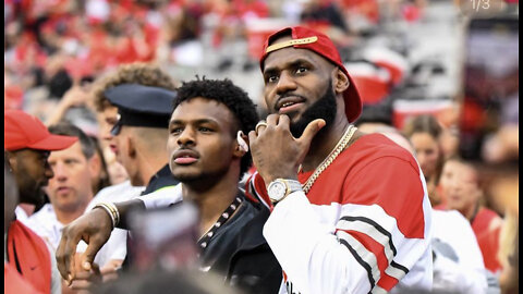 LeBron James, Bronny James fire up Ohio State fans ahead of top-five showdown with Notre Dame
