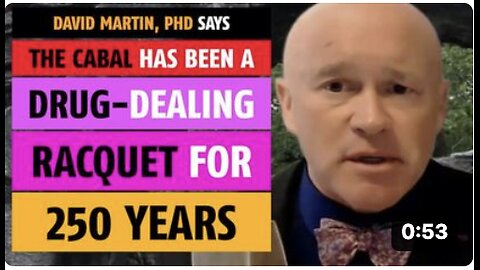 The Cabal has been a drug-dealing racquet for 250 years, says David Martin, PhD