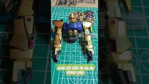 Arms completed on the Master Grade Hyaku-Shiki #gundam #gunplabuilder #gunpla