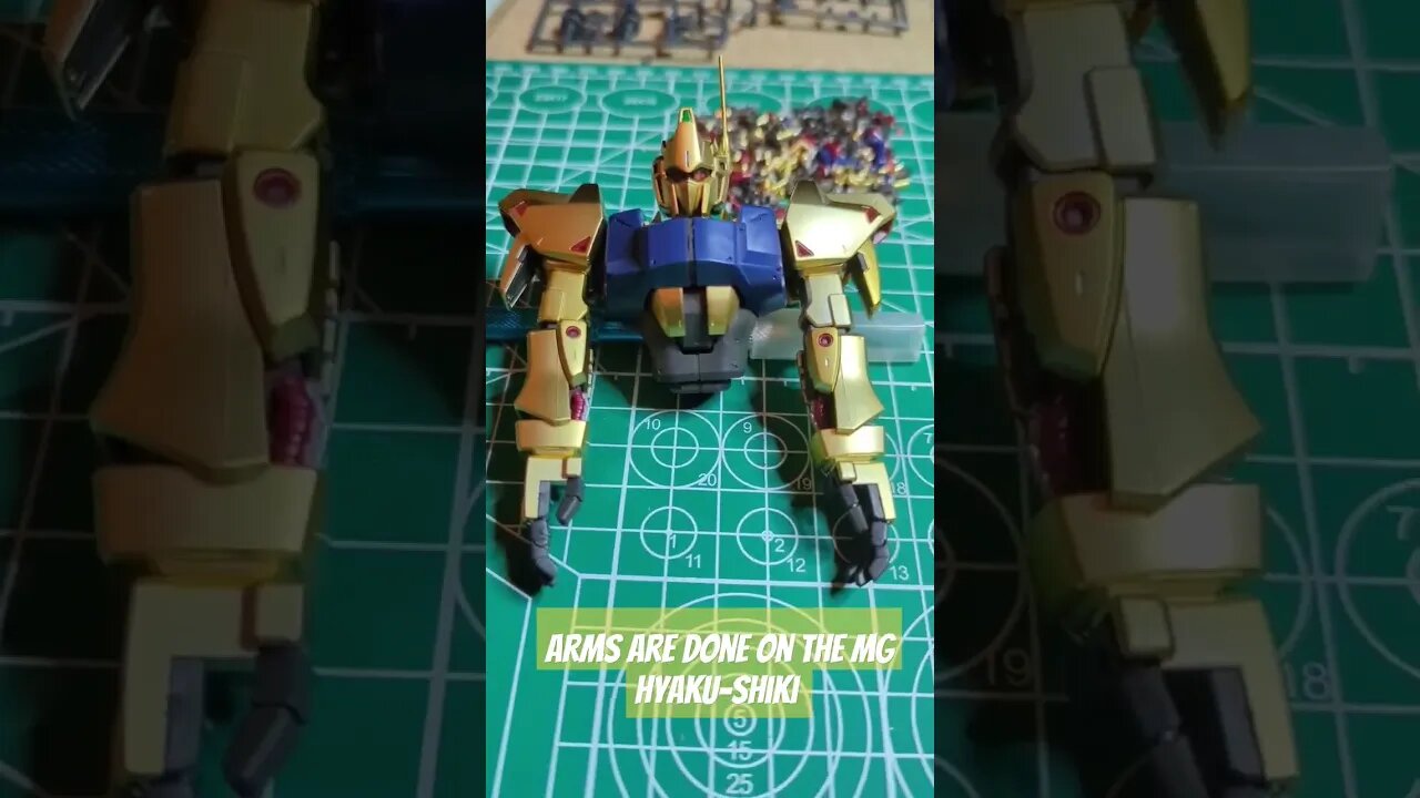 Arms completed on the Master Grade Hyaku-Shiki #gundam #gunplabuilder #gunpla