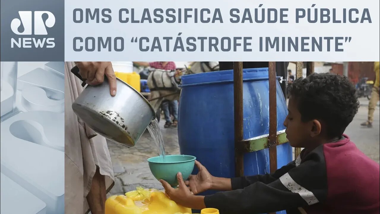 Falta de água em Gaza pode causar mortes por desidratação, diz Unicef