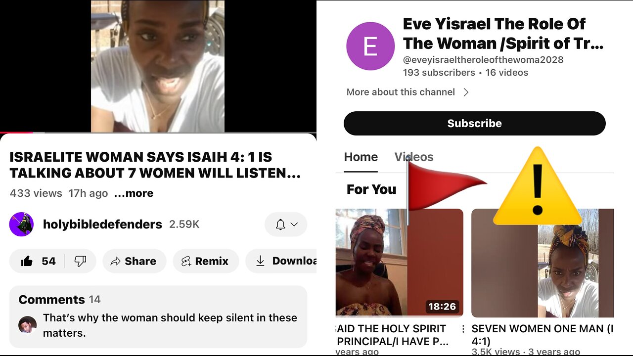 Isaiah 4:1 - EVE STFU 🤫 WOMEN STOP TEACHING THE BIBLE