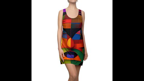 Abstract Print Mini Dress:Unleash Your Style with a captivating twist|Shop now|Mini Dress|