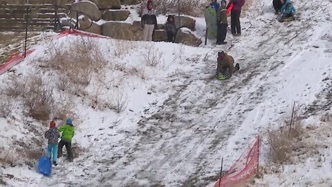The Boise Parks and Recreation Department is assessing the damage at Camel's Back Park after fencing was removed so people could sled down the hill.