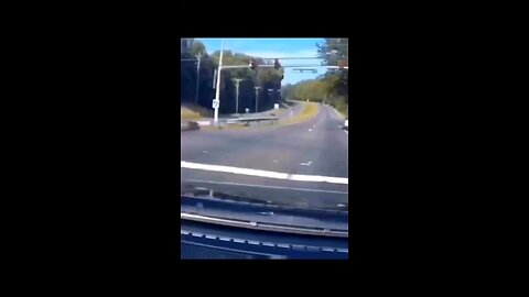 This guy is lucky misses getting hit