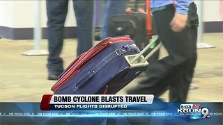 “Bomb Cyclone” weather disrupts Tucson flights