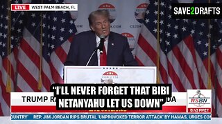 TRUMP: "I'll never forget that Bibi Netanyahu let us down" for pulling out of the Soleimani attack