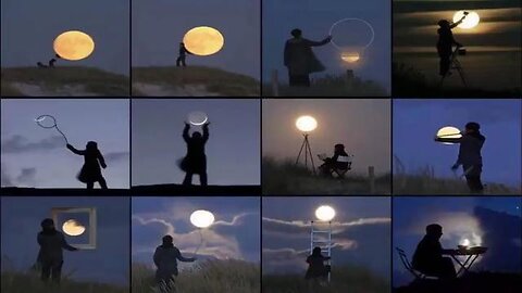 How is it that you can see blue sky and stars through the moon - Reload