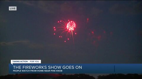 The fireworks show goes on in Independence Township despite COVID-19, just relocated to the top of Pine Knob