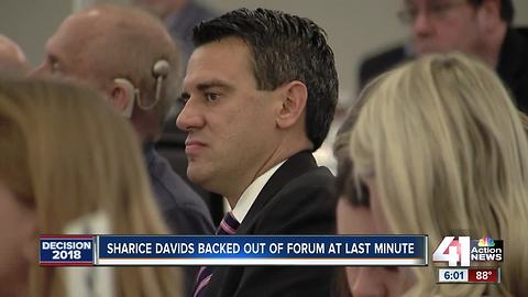 Davids backs out of forum after Yoder commits