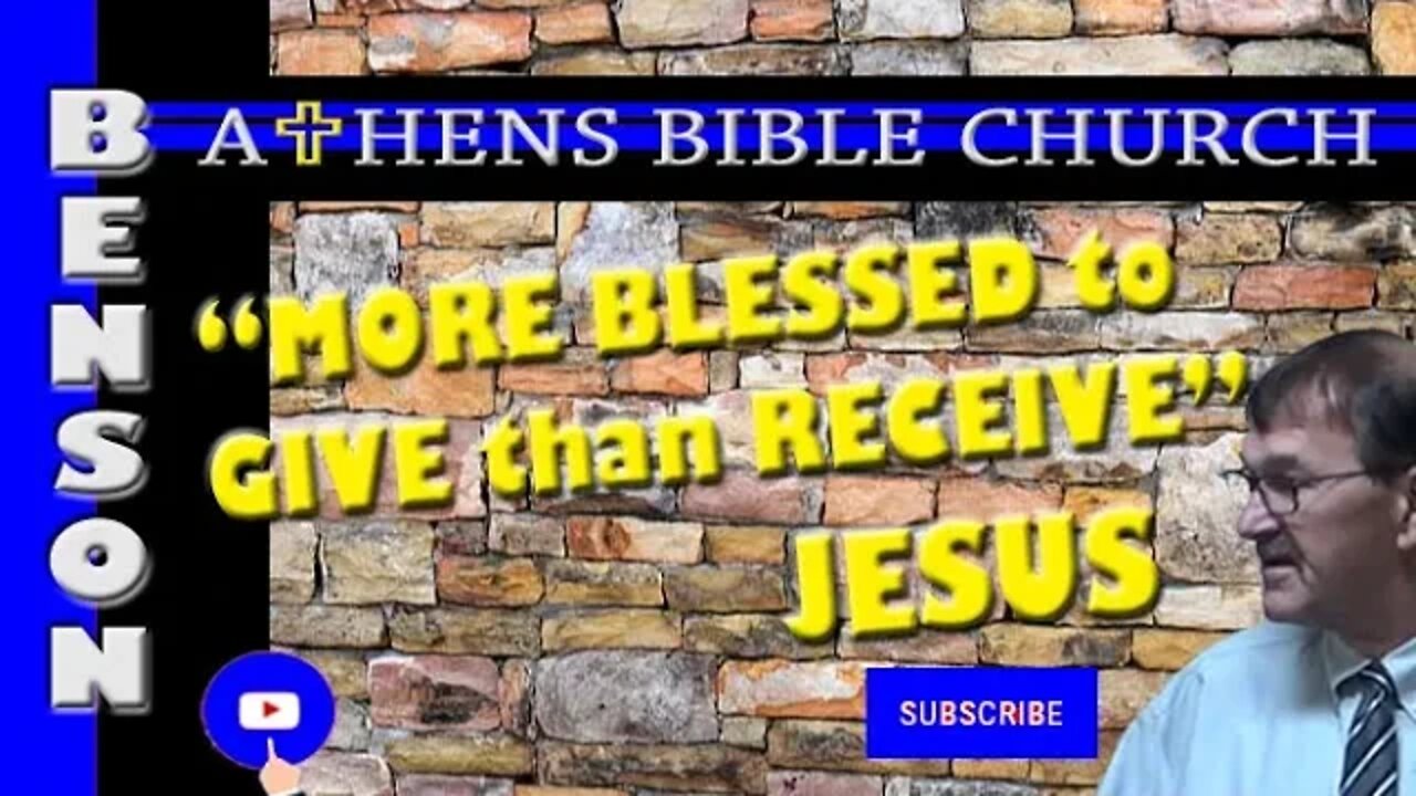 What Does The Bible Say About Giving | 2 Corinthians 8 and 9 | Athens Bible Church