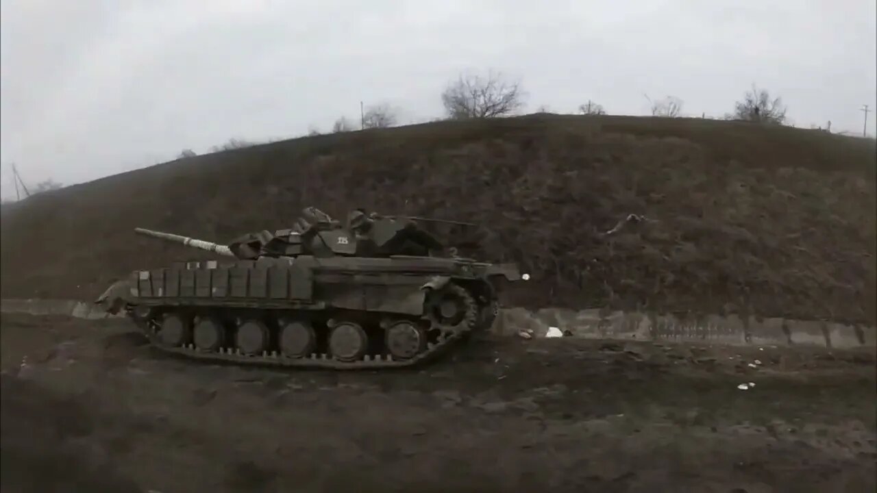 Destroyed and abandoned Ukrainian military equipment in the Kherson region
