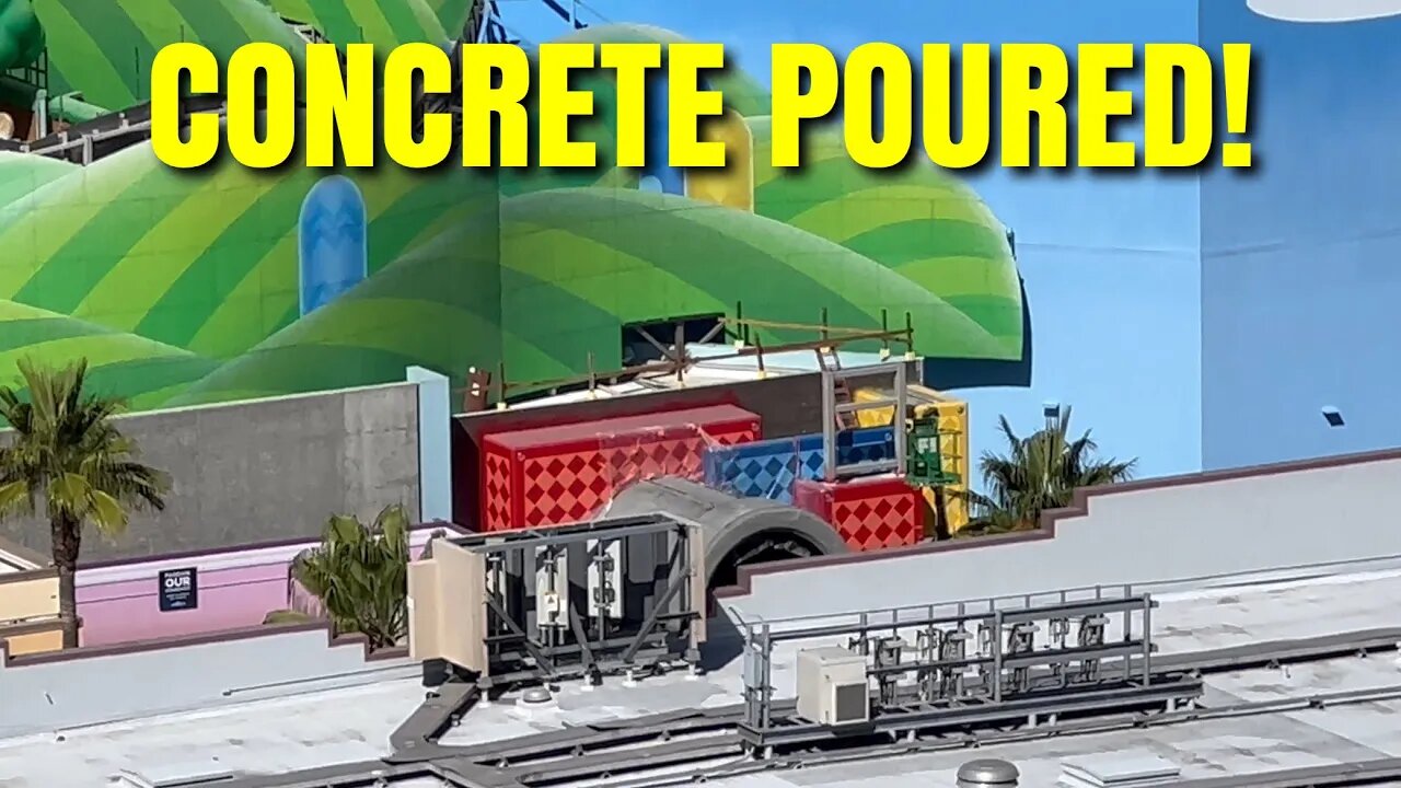 Concrete Poured On Entrance Tunnel! Super Nintendo World Update Universal Studios Hollywood!