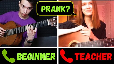 A GUITARIST pretends to be a BEGINNER WITH FOREIGN GUITAR TEACHERS #13