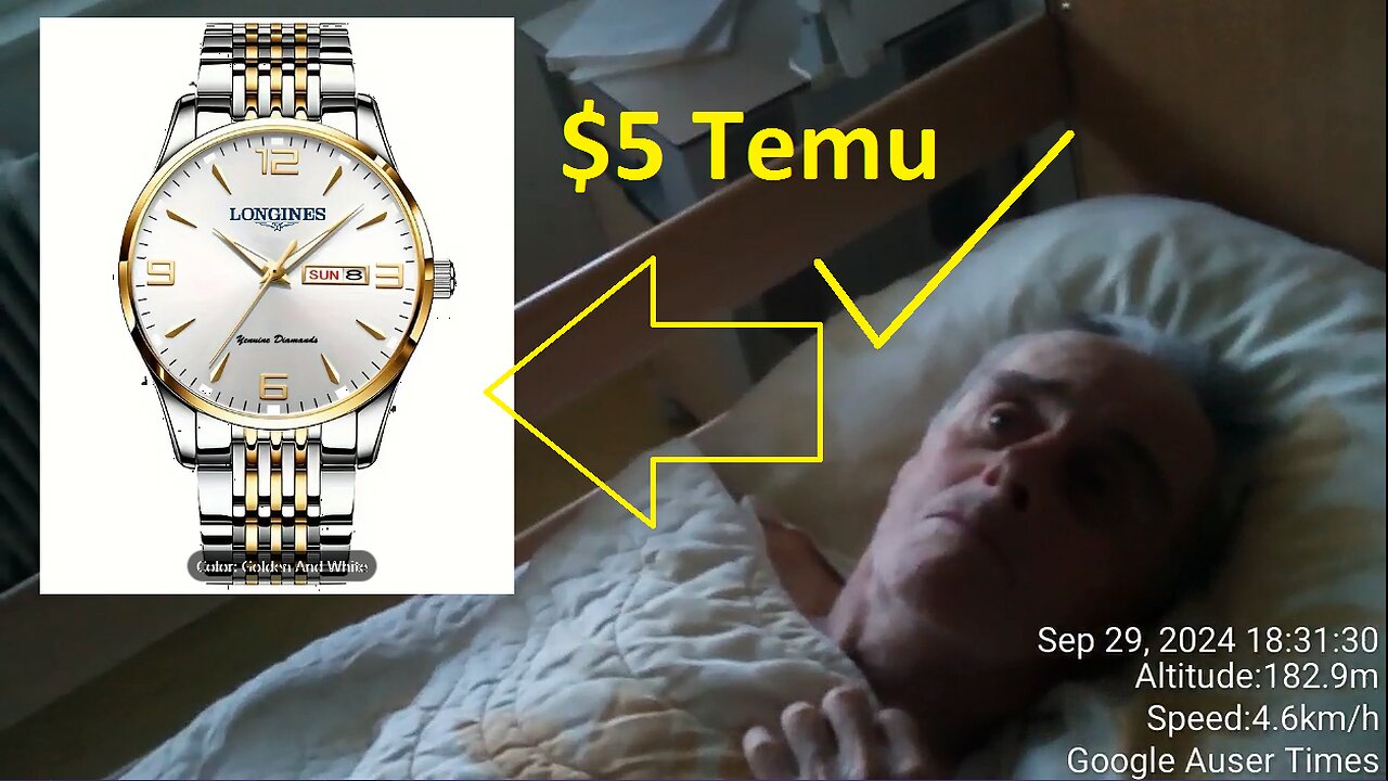Father gets his new $5 Longines watch from Temu