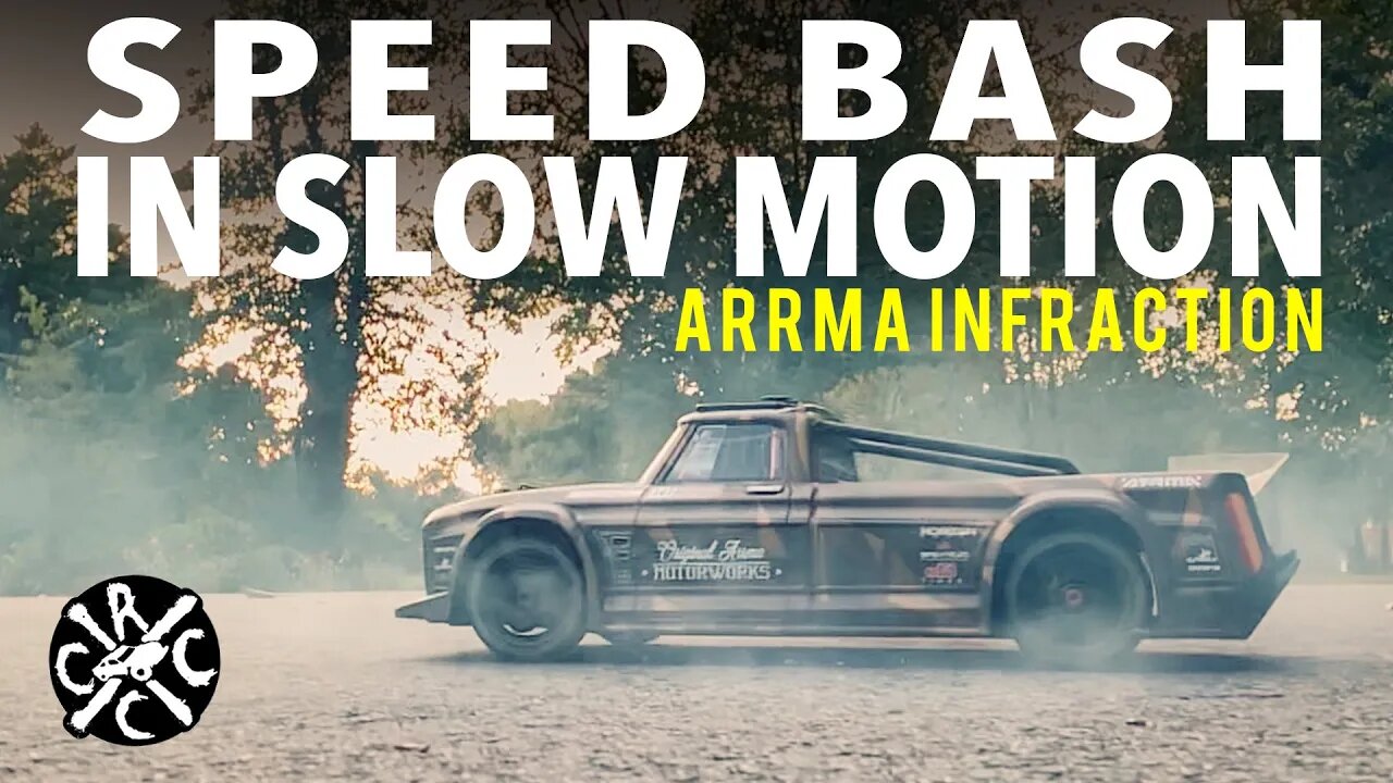 RC Speed Bash In Slow Motion - ARRMA INFRACTION on 6S