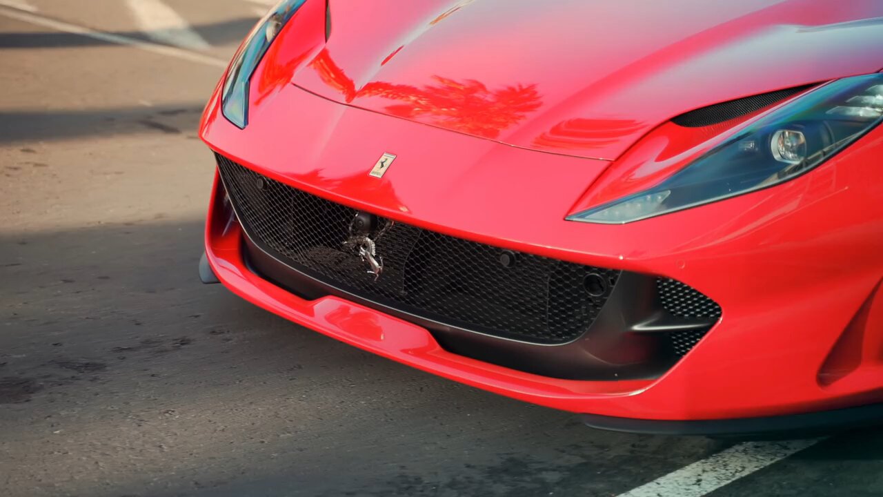 farrari car video