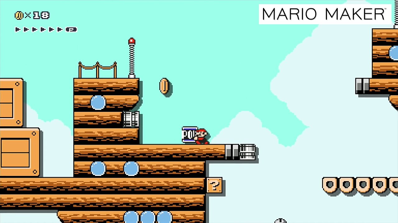 Super Mario Maker Sample Worlds “Simple Beginning”