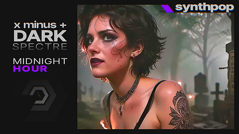 ⤫ minus + Dark Spectre | Midnight Hour (Official Video) ft. Kate Glock [Goth-Synth]