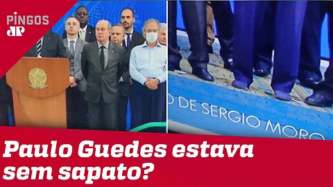 O mistério do sapato de Paulo Guedes