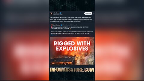 Globalists Rigged Products With Explosives - Alex Jones on X