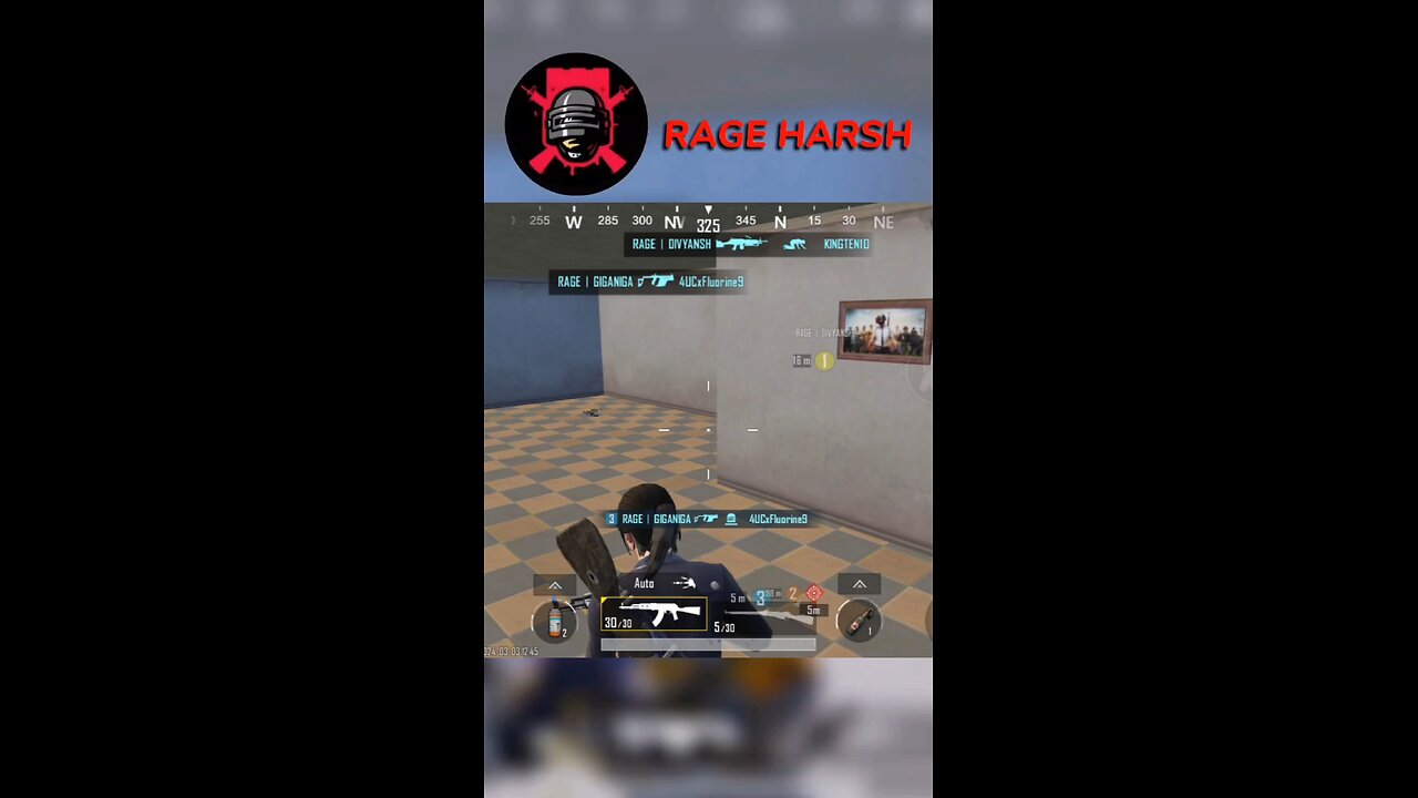 1 hp clutch of all time 🥵🥵🥵 in bgmi #shorts#bgmi