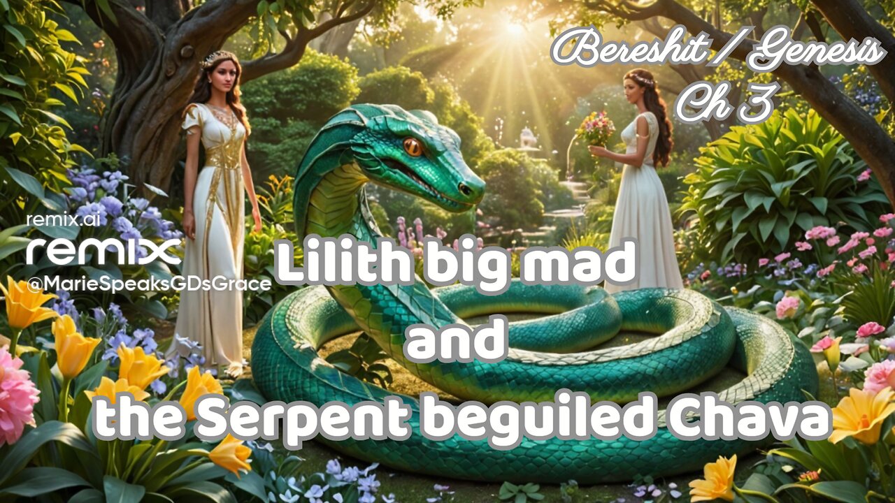 Part 2 Bereshit Genesis ch 3: Lilith big mad and the Serpent beguiled Chava….. #storytime