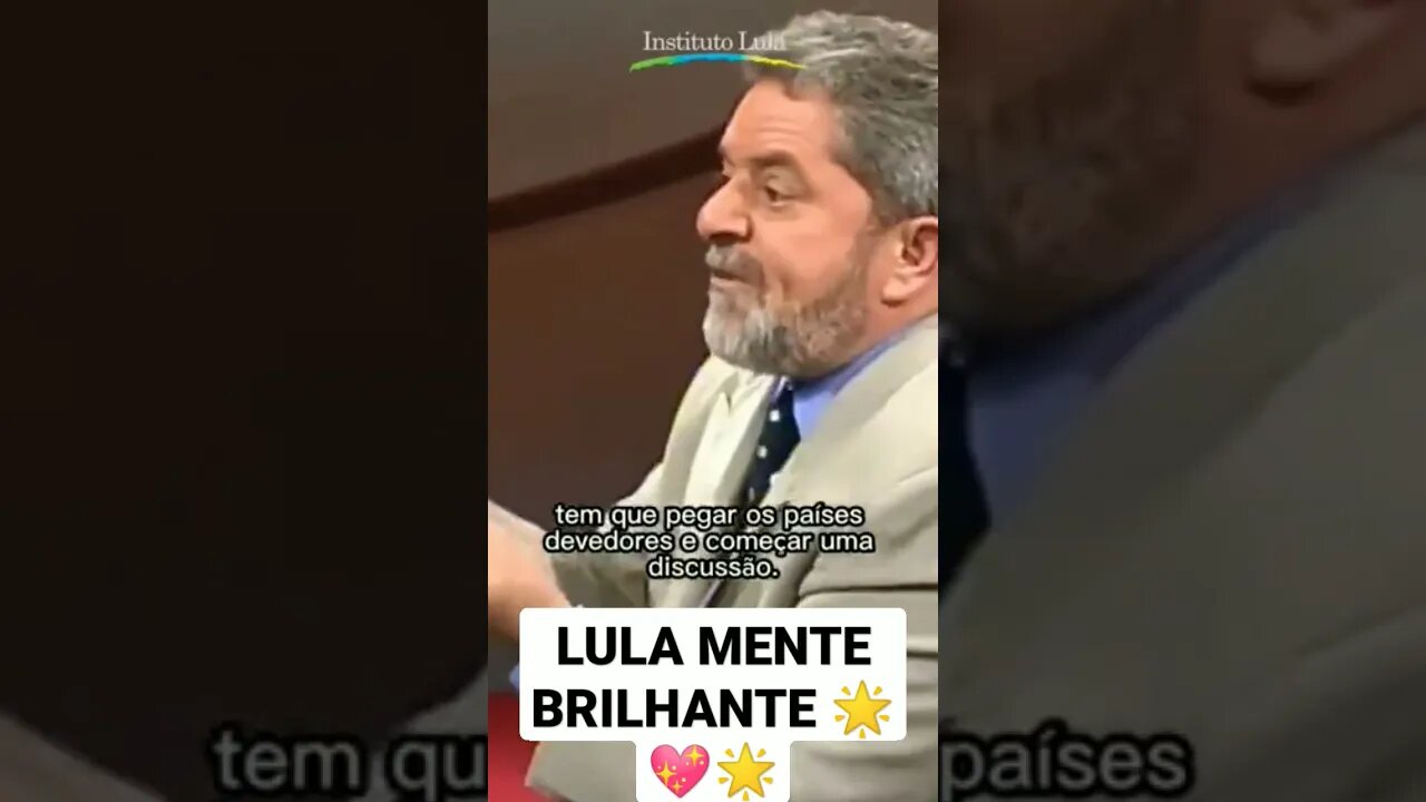 Lula faz declaração inteligente mente brilhante do nosso presidente #shorts #lulapresidente13