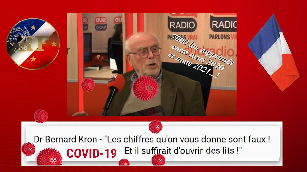 COVID et Hôpitaux.Le Dr.Bernard KRON nous dit que les chiffres sont faux !