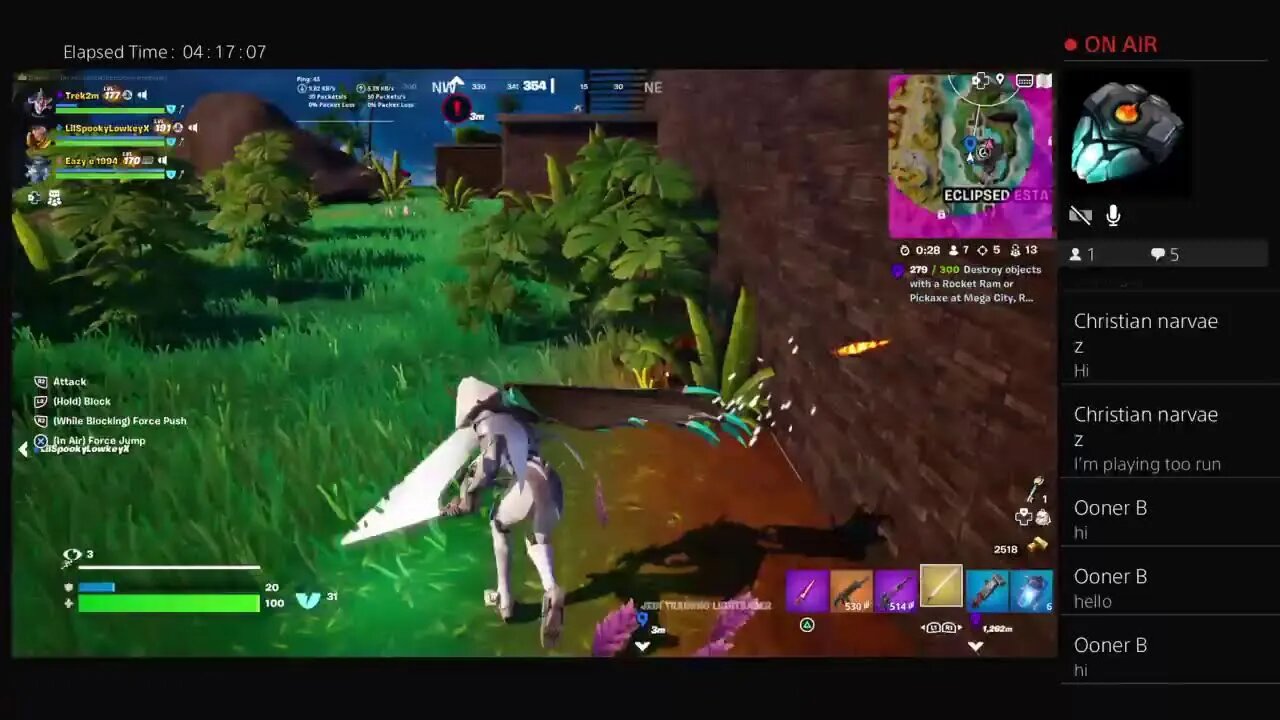 Trek2m is going Fortnite all day Saturday Goofing around going crazy day 710