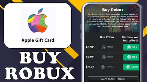 HOW TO USE APPLE GIFT CARD ON ROBLOX