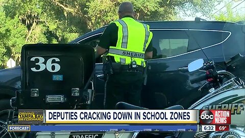 Deputies cracking down on school zone speeders all week as part of a statewide campaign