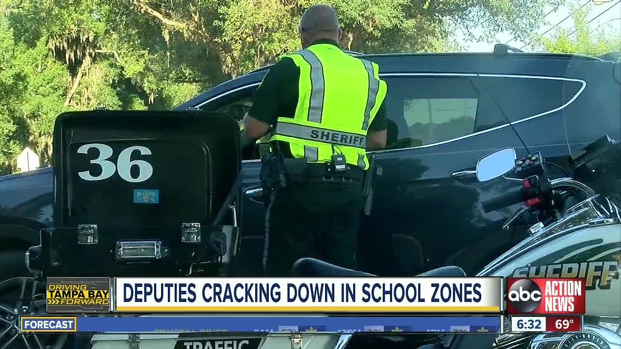 Deputies cracking down on school zone speeders all week as part of a statewide campaign