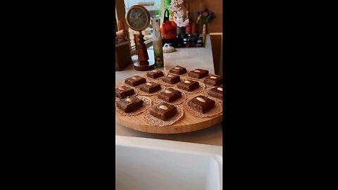 chocolate coated basbousa