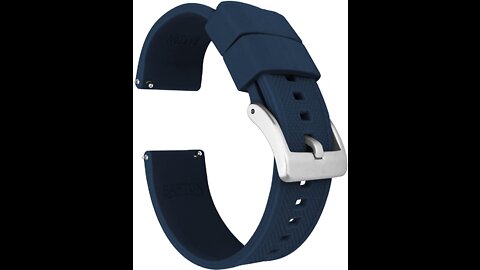 BARTON Elite Silicone Watch Bands - Quick Release - Choose Strap Color & Buckle Color (Stainles...