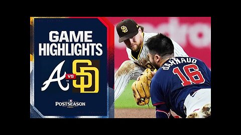 Braves vs. Padres NLWC Game 1 Highlights (10/1/24) | MLB Highlights