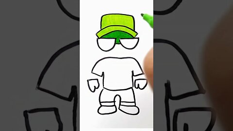 How to draw and paint Mr. Invisible in a fun and easy way #shorts