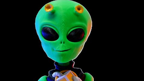 Painting a 3D Printed Alien - also Music