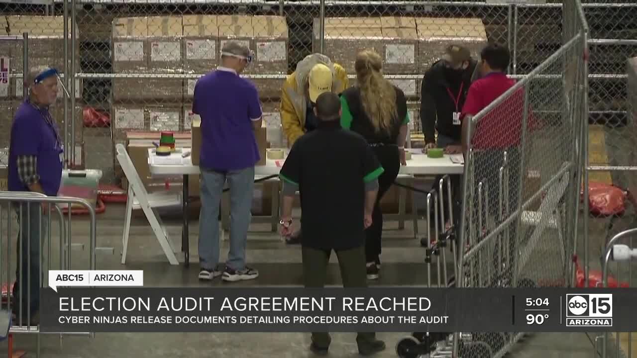 Audit group releases documents detailing procedures about the audit