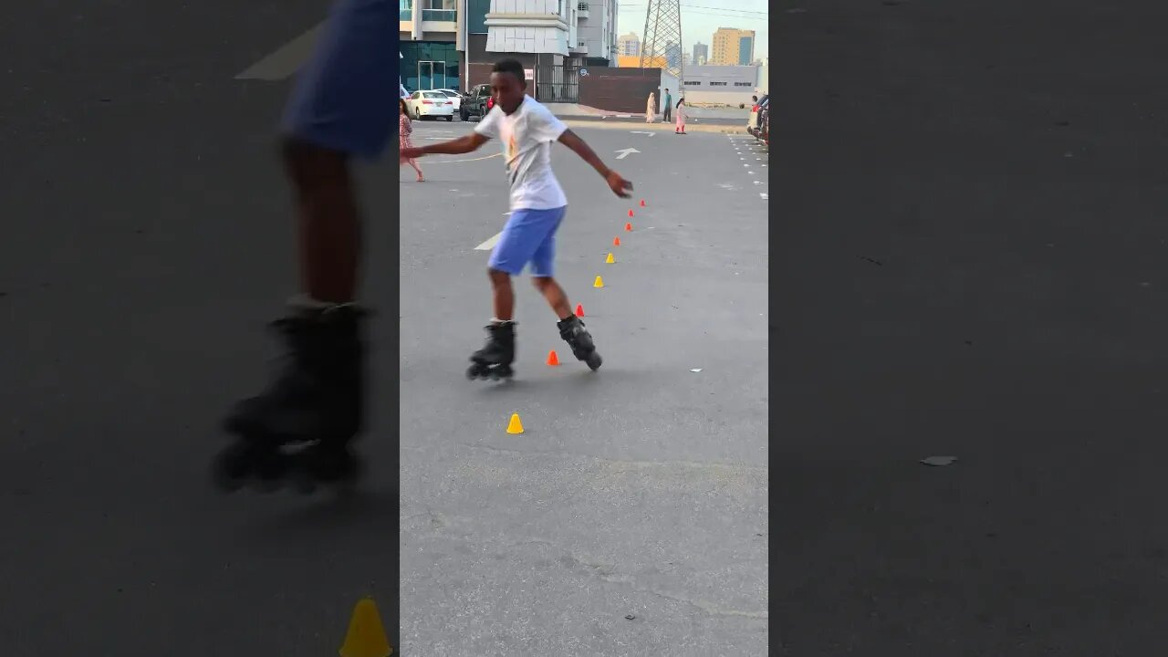 Freestyle Slalom: Toe Toe Spin #skateweaver #shorts #spin