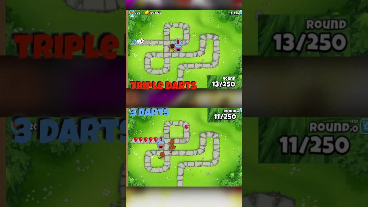 Triple Darts VS 3 Darts in BTD6